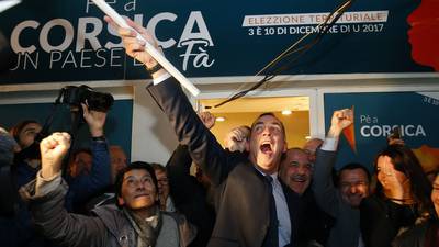 Corsican nationalist party set to win absolute majority in poll