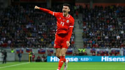 Kieffer Moore opens Wales account to help secure draw in Slovakia