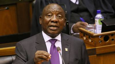 Cyril Ramaphosa pledges to ‘turn the tide of corruption’