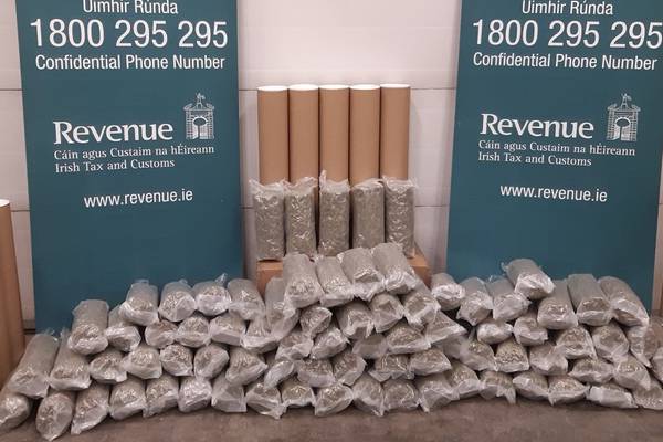 Cannabis worth €800,000 uncovered at Dublin postal depot
