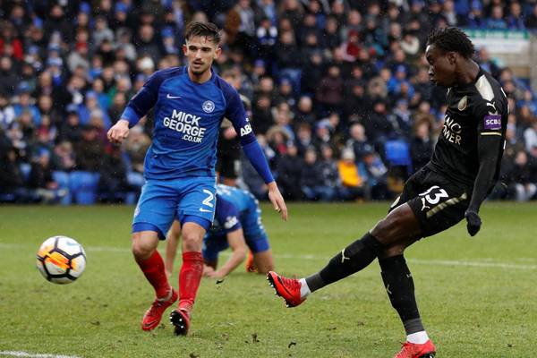 Diabate’s debut double helps Leicester pound Posh to pieces