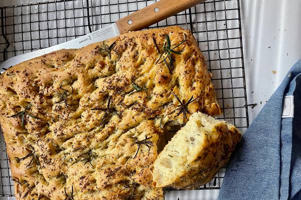 This focaccia is easy to make, with minimum hands-on time