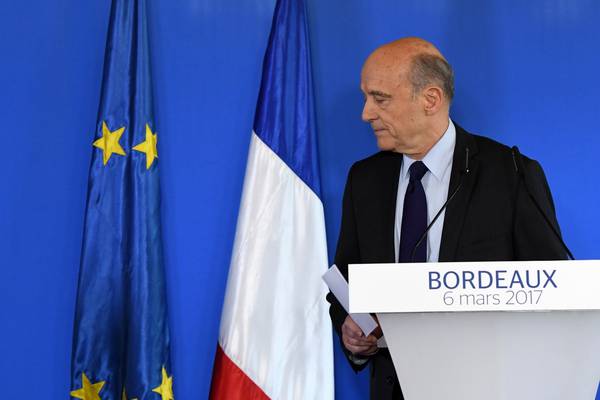 Juppé says he will not replace Fillon in French presidential race