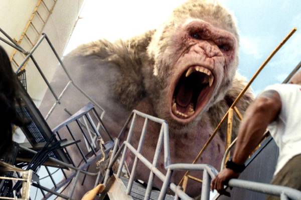 Rampage review: the Rock v a giant ape. It’s worse than it sounds