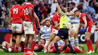 Late tries power Argentina past Wales into World Cup semi-finals