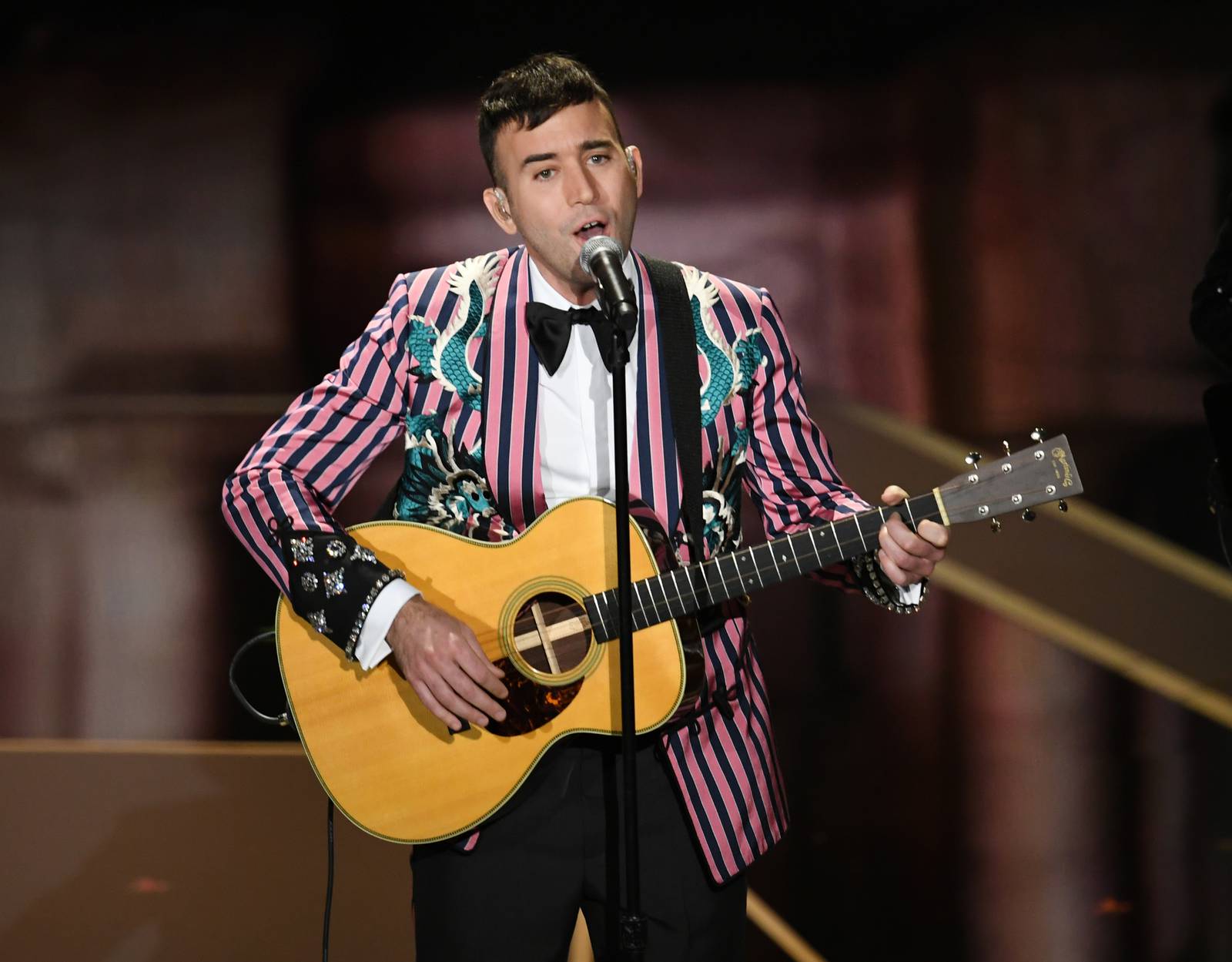 HOLLYWOOD, CA - MARCH 04:  Recording artist Sufjan Stevens performs onstage during the 90th Annual Academy Awards at the Dolby Theatre at Hollywood & Highland Center on March 4, 2018 in Hollywood, California.  (Photo by Kevin Winter/Getty Images)