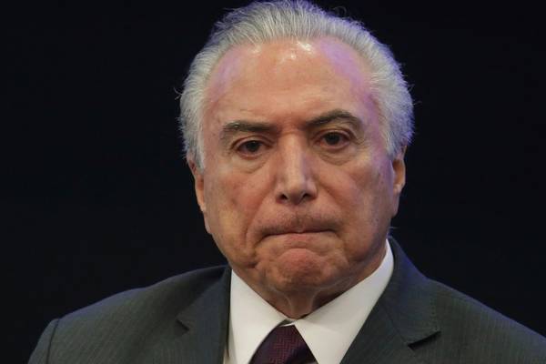 Brazilian  president Michel Temer facing bribery allegations