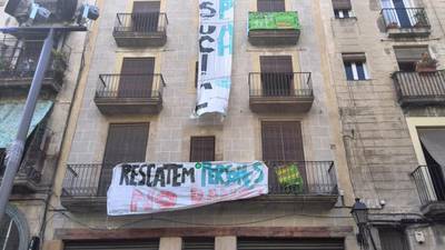 Post-boom Barcelona squatters occupy vanguard of Spain’s resistance to banks