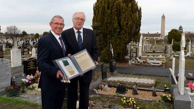 Section of Jacob’s Easter Rising flag returned to Ireland