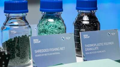 Recycled fishing nets used as car trim by BMW