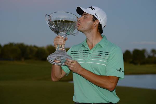 Patrick Cantlay claims first PGA Tour title after Las Vegas playoff win