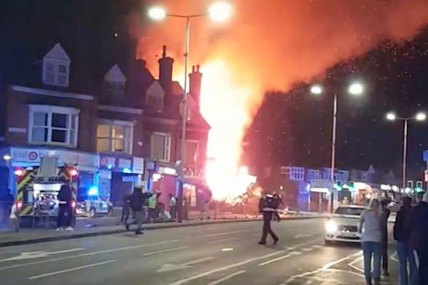 Several injured after explosion destroys buildings in Leicester