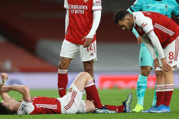Kieran Tierney could miss rest of Arsenal’s season with knee injury