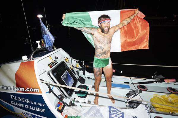 Rower Gavan Hennigan smashes Irish record for Atlantic crossing