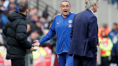 Maurizio Sarri: Chelsea are a year behind Liverpool