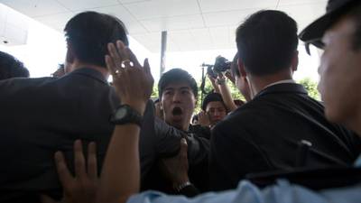 Hong Kong students take protest to city’s chief executive