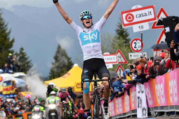 Chris Froome wins 14th stage of the Giro d’Italia