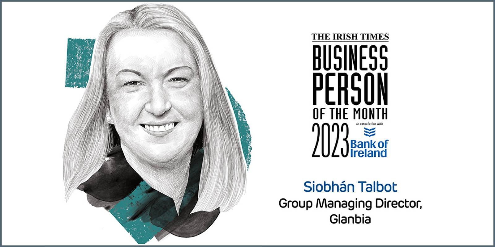 Siobhan Talbot, group managing director of Glanbia, BPOM for May 2023