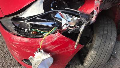 Couple upset after hit-and-run destroys car week before woman due to give birth