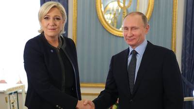 Putin hosts French far-right leader Marine Le Pen in Moscow