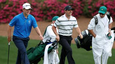 Rory McIlroy helps amateur Bradley Neil feel right at home at Augusta