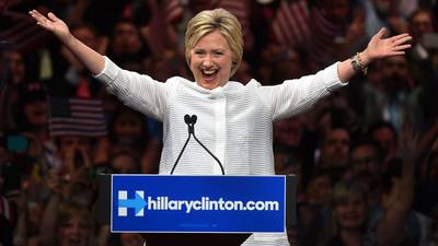 Hillary Clinton  secures Democrat presidential nomination