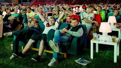 Sofa, so good as German fans bring home comforts to stadium