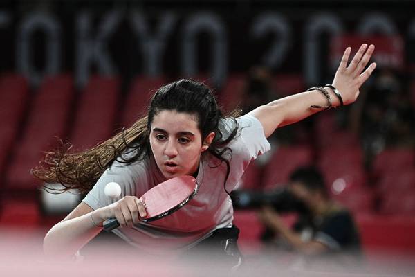 Tokyo 2020: 12-year-old Syrian table tennis player bows out