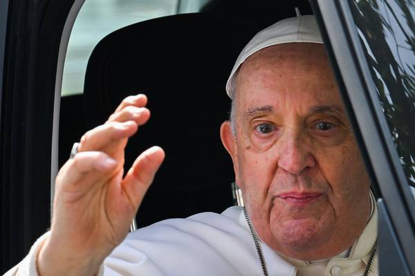 ‘I’m still alive’: Pope Francis leaves hospital after bronchitis treatment