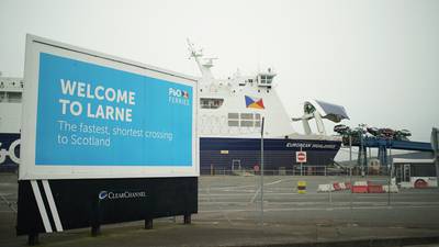 ‘We just won’t put up with it’: Truckers on Irish Sea border delays