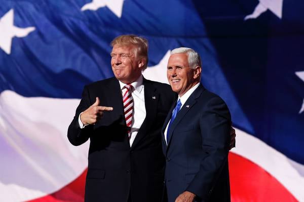 Donald Trump and Mike Pence: Tensions at the top