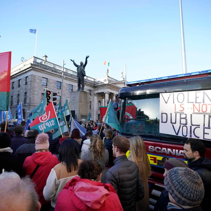 ICTU workers rally in Dublin hears of solidarity against the far right