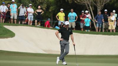 Rory McIlroy’s Dubai challenge fades after third round 68