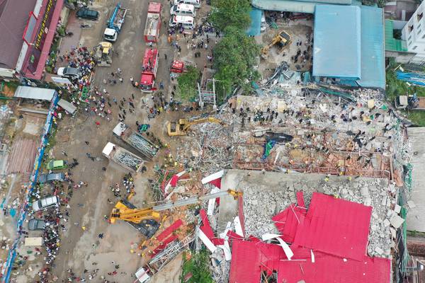 Seven dead and 21 injured after building collapses in Cambodia