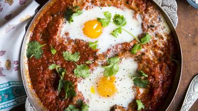 Donal Skehan: Harissa baked eggs