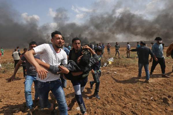 Three Palestinians killed, hundreds injured in Gaza protests