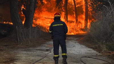 Hotels and homes evacuated as Greece battles four major wildfires