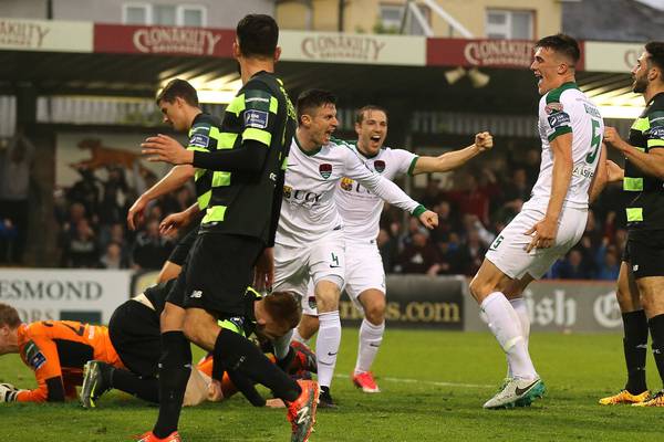 Cork City beat Shamrock Rovers to go 16 games unbeaten