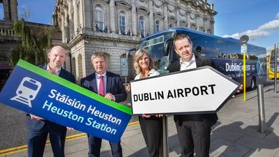 Irish Rail agrees ticket deal for bus service to Dublin Airport from Heuston Station