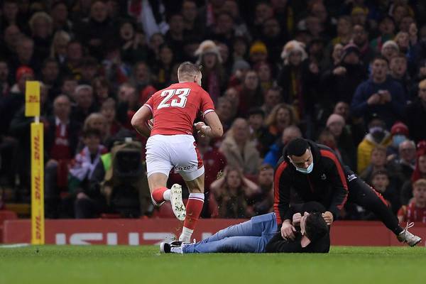 Wales fan who ran on to pitch against South Africa banned for life