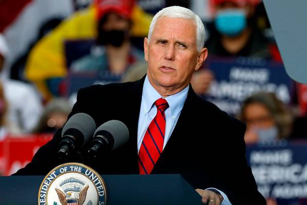 US election: Pence to continue campaigning after staff test positive for Covid-19