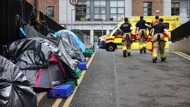 ‘Unprecedented’ gathering of homeless asylum seekers in Dublin city centre