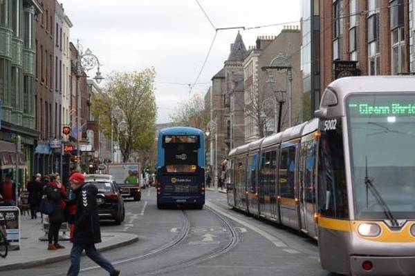 Woman seriously injured after falling off bike on Luas tracks