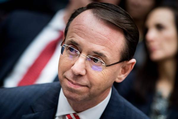Rosenstein rejects calls for Mueller removal from Russia inquiry