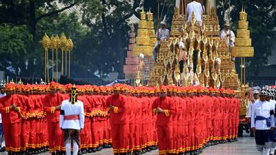 Thailand grieves in elaborate final goodbye to king