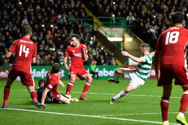 Jonny Hayes opens Celtic account in win over former club Aberdeen