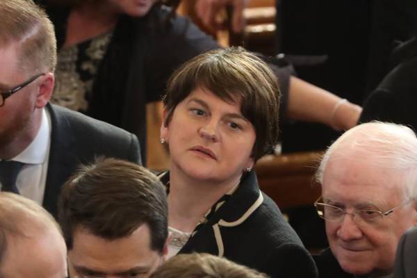 Warm applause for Arlene Foster at funeral of  McGuinness