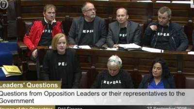 TDs banned from wearing party political slogans in Dáil