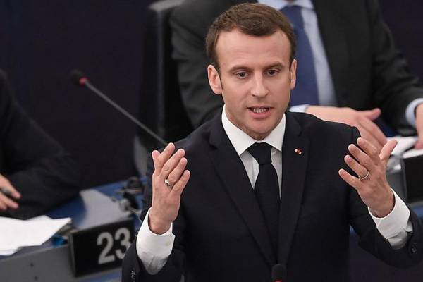 Macron laments ‘European civil war’ in urgent plea for integration