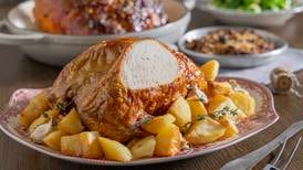 Brined turkey crown with spiced sausage meat stuffing
